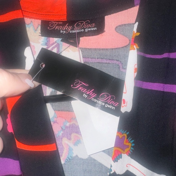 Trashy Diana by Candice Gwinn TIE  SLEEVE JENNY LONG DRESS  NWT size 2 - Picture 11 of 11